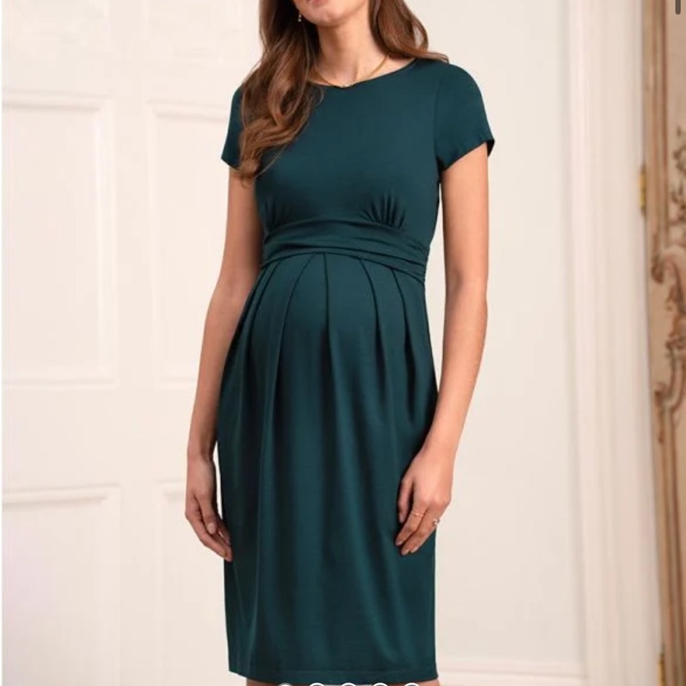 Seraphine maternity XL green dress size 14